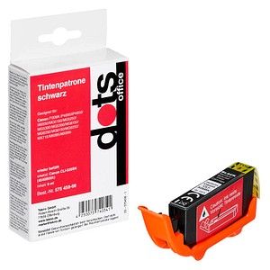 dots  schwarz Druckerpatrone kompatibel zu Canon CLI-526 BK