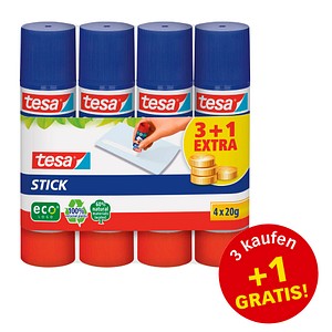 3 + 1 GRATIS: 3 tesa ecoLogo Klebestifte 20,0 g + GRATIS 1 St.