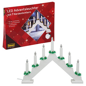 Idena Adventsleuchter LED Dekoleuchte weiß, 1 St.