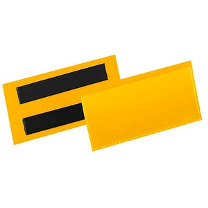 50 DURABLE Magnettaschen gelb 11,3 x 5,3 cm
