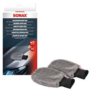SONAX Waschlappen Duo grau 15,0 x 23,0 cm, 2 St.