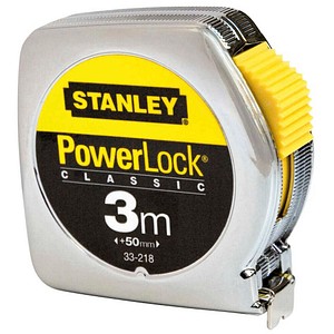 STANLEY Maßband Powerlock 1-33-218, Stahl 3 m
