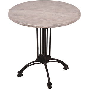 Garden Pleasure MORENA Bistrotisch rund Spanplatte hellbraun 70,0 x 70,0 x 74,0 cm, 1 St.
