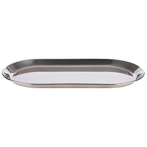 APS Tablett KAFFEEHAUS silber oval 30,0 x 15,5 cm, 1 St.