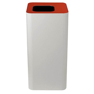 TKG Pure Mülleimer 100,0 l weiß, rot, 1 St.