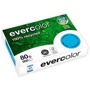 Clairefontaine Recyclingpapier Evercolor dunkelblau DIN A4 80 g/qm 500 Blatt Clairefontaine Recyclingpapier Evercolor dunkelblau DIN A4 80 g/qm 500 Blatt