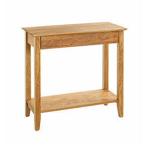 HAKU Möbel Konsolentisch rechteckig Massivholz eiche 75,0 x 35,0 x 75,0 cm, 1 St.
