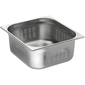 Bartscher GN-Behälter Top Line 2/3 perforiert silber 13,0 l, 1 St.