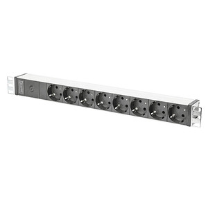 DIGITUS DN-95410 8-fach Steckdosenleiste für Serverschrank 2,0 m weiß