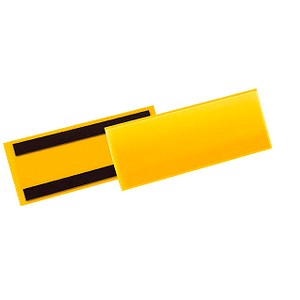 50 DURABLE Magnettaschen gelb 22,3 x 8,15 cm