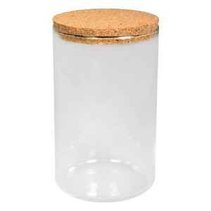 Rayher Vorratsglas transparent mit Korkdeckel Ø 9,5 cm, 1 St.