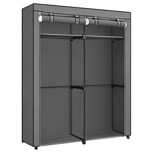 SONGMICS Stoffschrank, RYG02GY grau 140,0 x 43,0 x 174,0 cm, 1 St.