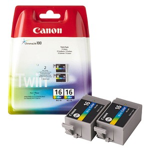 2 Canon 2x BCI-16 color Tintenpatronen 2 Canon 2x BCI-16 color Tintenpatronen