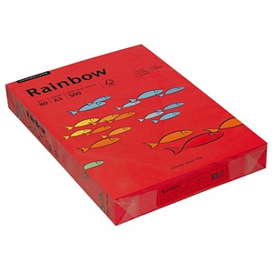 Rainbow Kopierpapier COLOURED PAPER intensivrot DIN A3 80 g/qm 500 Blatt Rainbow Kopierpapier COLOURED PAPER intensivrot DIN A3 80 g/qm 500 Blatt