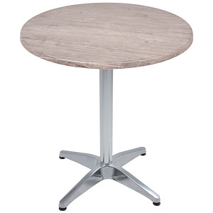 Garden Pleasure BRENTA Bistrotisch rund Spanplatte hellbraun 70,0 x 70,0 x 74,0 cm, 1 St.