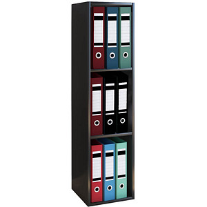 VCM my office Aktenregal Offas schwarz 34,0 x 29,0 x 107,0 cm, 1 St.