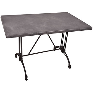 Garden Pleasure MORENA Bistrotisch rechteckig Spanplatte dunkelgrau 110,0 x 70,0 x 74,0 cm, 1 St.