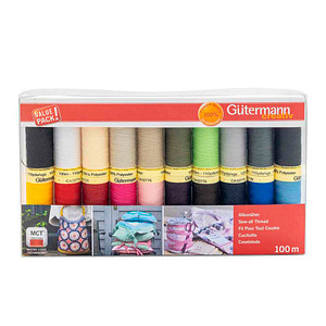 Gütermann Nähgarn-Set matt 20 verschiedene Farben