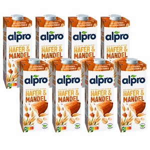 alpro® Hafer & Mandel Hafer-Mandeldrink 8x 1,0 l