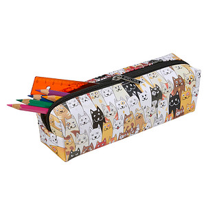 ONLINE® Schlampermäppchen Fluffy Cats Motiv, 22,0 x 7,0 cm
