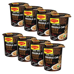 Maggi® Noodle Cup Beef Taste Fertiggericht 8x 63,0 g, 8 St.