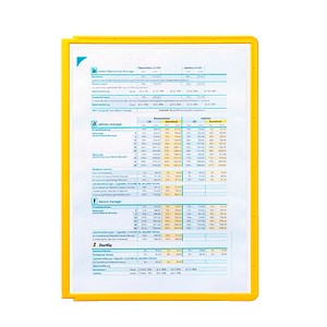 DURABLE Sichttafeln SHERPA® PANEL DIN A4 gelb, Öffnung oben, 5 St.