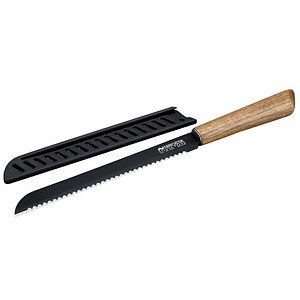 NIROSTA Brotmesser Flow Fair schwarz, Klinge: 20,0 cm, 1 St.