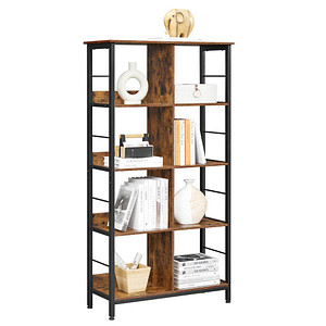 VASAGLE Bücherregal braun, schwarz 80,0 x 33,0 x 149,0 cm, 1 St.