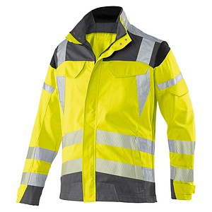 KÜBLER® unisex Warnjacke REFLECTIQ warngelb, anthrazit Größe 64