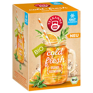 TEEKANNE cold & fresh Orange-Rosmarin Bio-Tee 15 Portionen