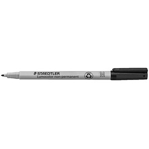 STAEDTLER Lumocolor Folienstifte schwarz 1,0 mm non-permanent, 10 St.