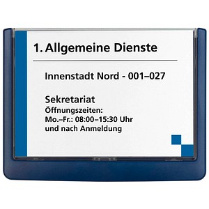 DURABLE Türschild CLICK SIGN Kunststoff blau 14,9 x 10,55 cm