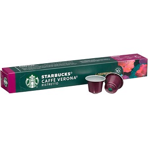 NESPRESSO STARBUCKS® Caffé Verona Ristretto Kaffeekapseln, kräftig, 10 St.