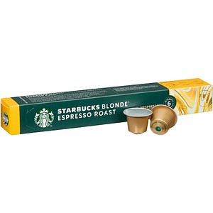 NESPRESSO STARBUCKS® Blonde Espresso Roast Kaffeekapseln, kräftig, 10 St.
