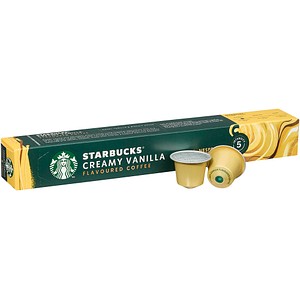 NESPRESSO STARBUCKS® Creamy Vanilla Flavoured Coffee Kaffeekapseln, mild, 10 St.