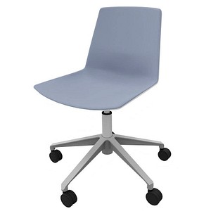 Quadrifoglio Besucherstuhl Clue OCLUEA01 BA B01/014 blau, weiß Stoff, 1 St.