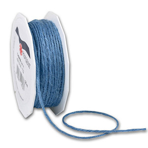 PRÄSENT Kordel Jute matt blau 2,0 mm x 25,0 m