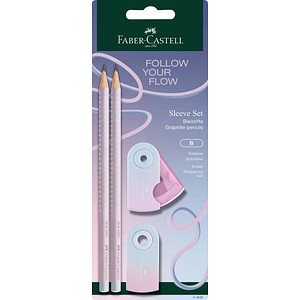 FABER-CASTELL Grip Sparkle Bleistift-Set B blushing sky, 1 St.