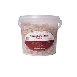 HELLMA  Rohrzucker Würfelzucker, 2x 2,0 kg