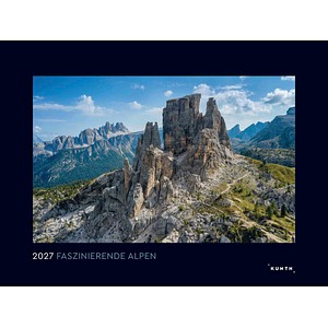 KUNTH Monats-Wandkalender Fazinierende Alpen 2027, 1 St.