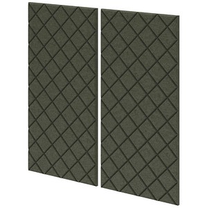 HAMMERBACHER Akustikpaneele Wand, grün 50,0 x 100,0 cm, 2 St.