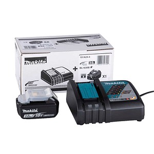 makita Werkzeugakku mit Schnellladegerät Power Source-Kit Li-Ion
