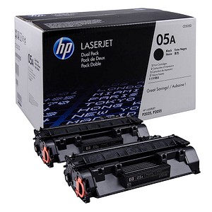 2 HP 05A (CE505D) schwarz Tonerkartuschen 2 HP 05A (CE505D) schwarz Tonerkartuschen