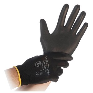 AKTION: franz mensch unisex Arbeitshandschuhe Black Ace schwarz Größe XL, 12 Paar