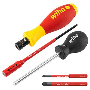 Wiha Drehmoment-Schraubendreher TorqueVario®-S electric PlusMinus/PZ 38074 5-tlg.