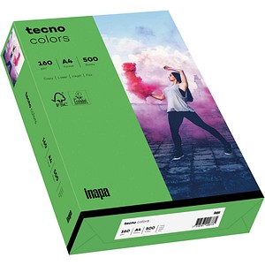 tecno Kopierpapier colors intensivgrün DIN A4 160 g/qm 250 Blatt tecno Kopierpapier colors intensivgrün DIN A4 160 g/qm 250 Blatt