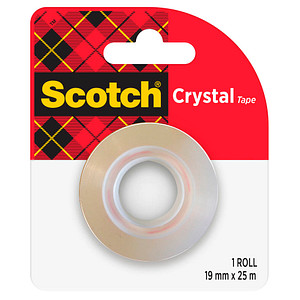 Scotch Crystal Klebefilm kristall-klar 19,0 mm x 25,0 m 1 Rolle