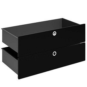viasit System4 Schubladen schwarz 75,0 x 37,5 x 37,5 cm