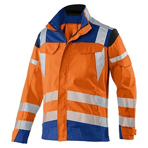 KÜBLER® unisex Warnjacke REFLECTIQ orange, kornblau Größe 102