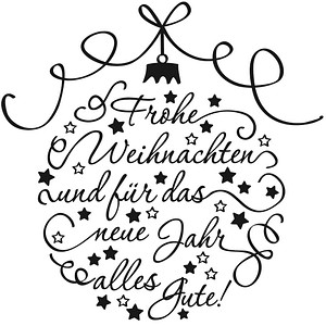 Rayher Motivstempel Frohe Weihnachten 7,0 x 7,0 cm, 1 St.